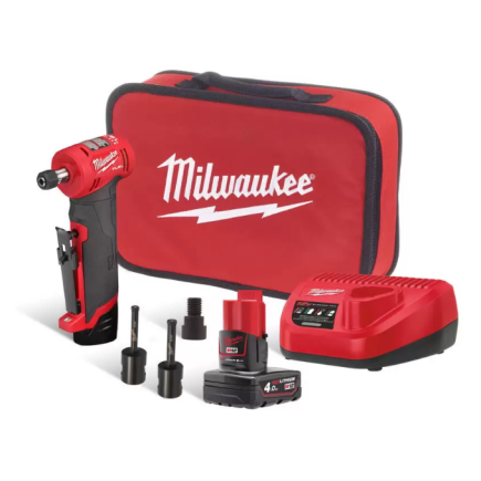 Машина шлифовальная аккумуляторная цанговая угловая MILWAUKEE M12 FDGA-422BA (ЗУ, 2акк.,сумка)