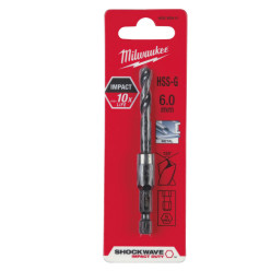 Сверло по металлу HSS-G Shockwave MILWAUKEE, Ø6х93х32мм
