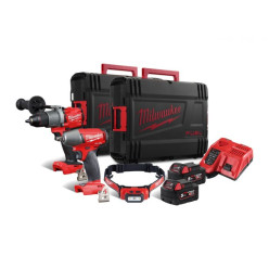 Набір інструментів акумуляторних MILWAUKEE, M18 FPP2C2-502XL (зарядний пристрій, 2 акумулятора M18)