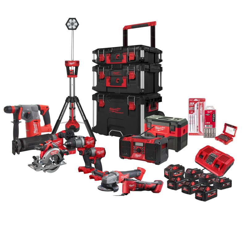 Набор инструментов аккумляторных MILWAUKEE, M18 FPP10A-127P