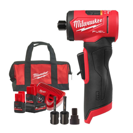 Машина шлифовальная аккумуляторная цанговая угловая MILWAUKEE M12 FDGA2-522BA (ЗУ, 2акк, сумка)
