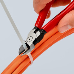 Кусачки боковые (бокорезы) для пластмассы, 140мм KNIPEX 72 01 140, фосфатированные