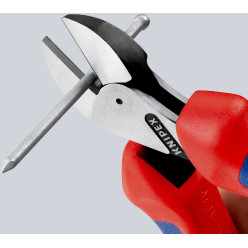 Кусачки боковые (бокорезы) компактные X-Cut, Ø12,0мм, 160мм KNIPEX 73 05 160, хромированные