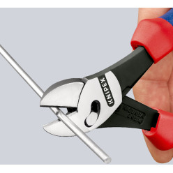 Кусачки боковые (бокорезы) особой мощности TwinForce, Ø5,5мм, 180мм KNIPEX  73 72 180 F, фосфат