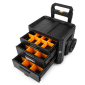 Ящик для инструментов TOUGHBUILT TB-B1-D-R93 StackTech на колесах 1+2 выдвижными ящиками