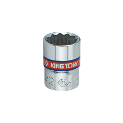 Головка торцевая хромированная 1/4" KING TONY, 1/4", (звезда 12 гранн.)