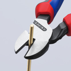 Кусачки боковые (бокорезы) особой мощности, Ø4,2мм, 200мм KNIPEX 74 02 200 SB, фосфатированные