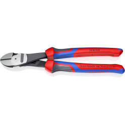 Кусачки боковые (бокорезы) особой мощности, Ø4,6мм, 250мм KNIPEX 74 02 250 SB, фосфатированные