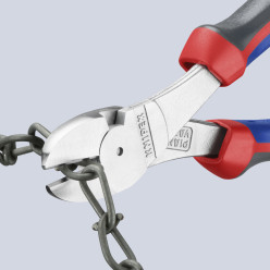 Кусачки боковые (бокорезы) особой мощности, Ø3,8мм, 180мм KNIPEX 74 05 180, хромированные