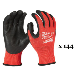 Перчатки рабочие MILWAUKEE, с сопротивлением порезам 3/C уровня, размер 11/XXL, (144 пары) 