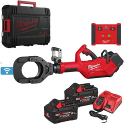 Кабелерез гидравлический аккумуляторный MILWAUKEE, M18 HSFC125R-802C (ЗУ,1х8Ач FORGE,пульт, кейс)