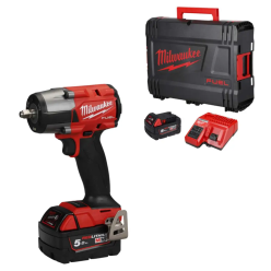 Гайковерт аккумуляторный бесщеточный 3/8'' MILWAUKEE, М18 FMTIW2F38-502X, 813Нм, с кольцом