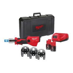 Обжимник гидравлический аккумуляторный для труб MILWAUKEE, M12 ONEHPT-202C MAPRESS SET 