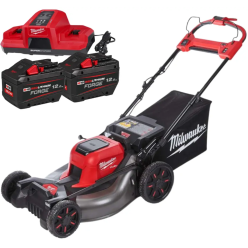 Газонокосилка аккумуляторная бесщёточная самоходная MILWAUKEE, M18F2LM53-122 (2х18В), 53см