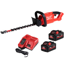 Кусторез аккумуляторный бесщеточный MILWAUKEE, M18 FHET45-802, лезвие 45см (ЗУ, 2х8Ач)