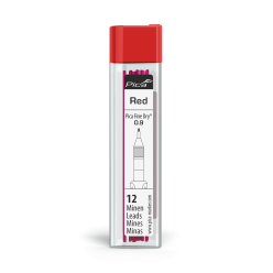 Жала графитовые запасные Pica 7031 для PICA Fine Dry 0,9мм, красные (12шт)
