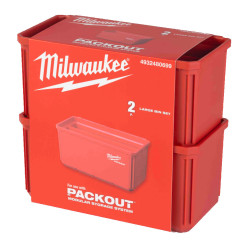 Контейнер 10x20см с вкладкой для мелких предметов PACKOUT MILWAUKEE, 2шт