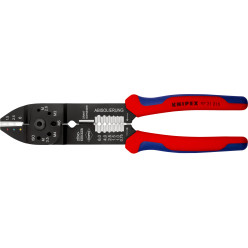 Клещи для опрессовки, резки и зачистки 230мм KNIPEX 97 21 215 SB, фосфатированные
