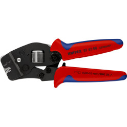 Инструмент для обжима контактных гильз 0,8-10,0мм², с автонастройкой KNIPEX 97 62 145 А SB, фосфат