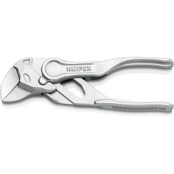 Клещи переставные-гаечный ключ, Ø21мм KNIPEX 86 04 100 BK, хромированные