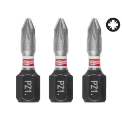 Бита SHOCKWAVE MILWAUKEE, PZ1, 25мм, (3шт)