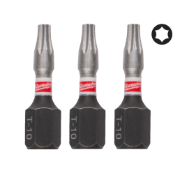 Бита SHOCKWAVE MILWAUKEE, TX10, 25мм, (3шт)