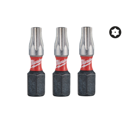 Бита SHOCKWAVE MILWAUKEE, TX BO20, 25мм, (3шт)