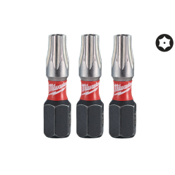Бита SHOCKWAVE MILWAUKEE, TX BO25, 25мм, (3шт)