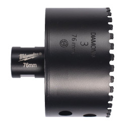 Коронка алмазная Diamond Max MILWAUKEE M14, Ø76мм (сухое сверление)