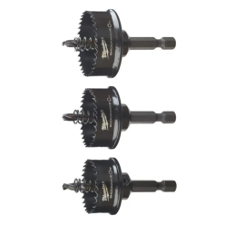 Набор коронок по металлу SHOCKWAVE MILWAUKEE (1/4'' Hex),  Ø22/29/35мм (3шт)