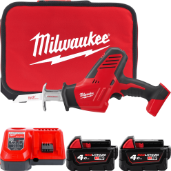 Пила сабельная аккумуляторная MILWAUKEE. C18 HZ-402B (ЗУ, 2х4Ач. сумка)