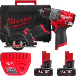 Набор из 2х инструментов аккумуляторных бесщеточных MILWAUKEE M12FPP2G2-402X 