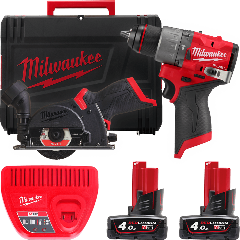 Набор из 2х инструментов аккумуляторных бесщеточных MILWAUKEE M12FPP2G2-402X 