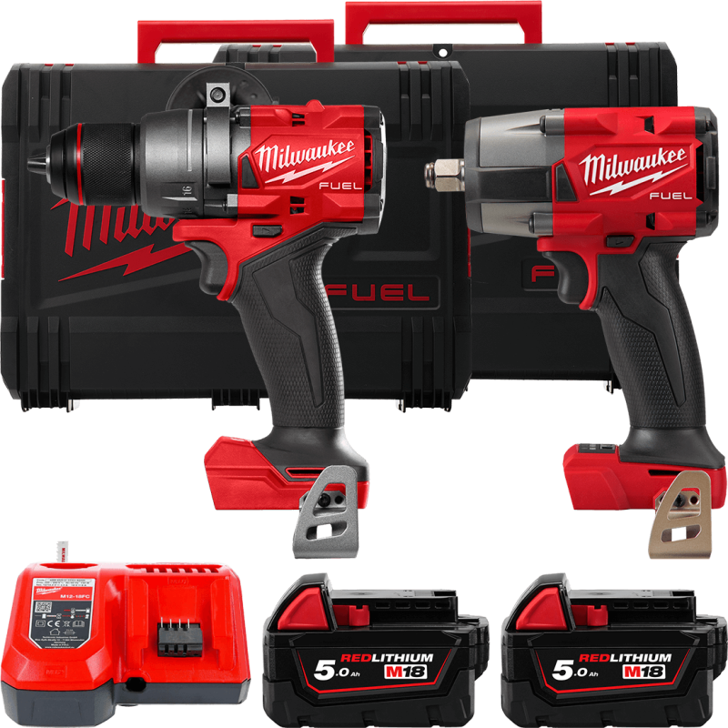 Набор из 2х инструментов аккумуляторных бесщеточных MILWAUKEE M18FPP2F3-502X