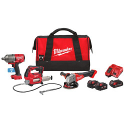 Набор из 3х инструментов аккумуляторных бесщеточных MILWAUKEE M18 FPP3AK-523B "АГРО"