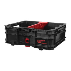 Ящик для инструмента открытый низкий с разделителем PACKOUT MILWAUKEE (380х470х170мм)