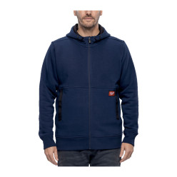 Толстовка на молнии GRIDIRON MILWAUKEE, WHZ BLU XL с капюшоном, синяя (размер XL)