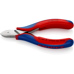 Кусачки боковые (бокорезы) для электроники, Ø1,6мм, 115мм KNIPEX 77 02 115 SB, хромированные