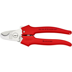 Ножницы для резки кабелей, Ø10мм / 24мм², 165мм KNIPEX 95 05 165 SB, хромированные