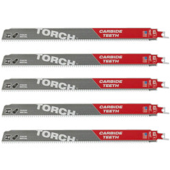 Полотно для сабельных пил TORCH CARBIDE MILWAUKEE, 300х3,1мм, (5шт), (металл)