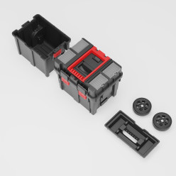 Ящик для инструментов на колесах QBRICK  Wheelbox HD Compact Logic PA PROMO RED