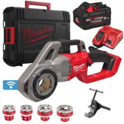Инструмент резьбонарезной аккумуляторный бесщеточный MILWAUKEE M18 FPT114-802CA, 1 1/4'' (ЗУ, 2х8Ач)