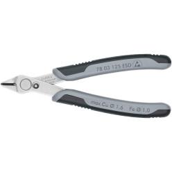 Кусачки Electronic Super Knips, Ø1,6мм, 125мм KNIPEX 78 03 125 ESD SB (в блистере)
