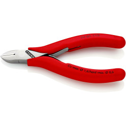 Кусачки боковые (бокорезы) для электроники, Ø1,6мм KNIPEX 77 01 115 SB (в блистере)