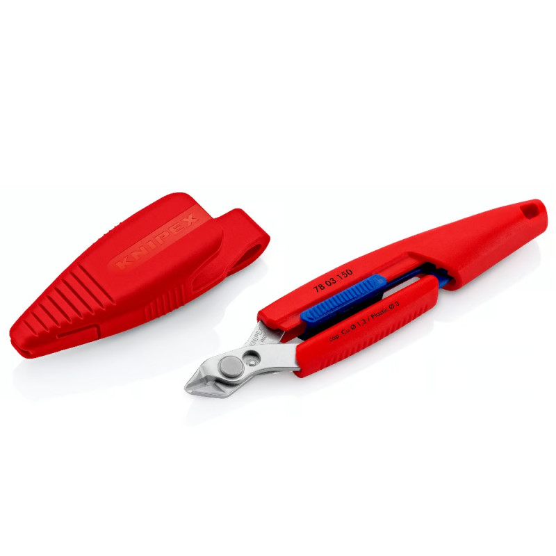 Кусачки Electronic Slim Knips, Ø1,6мм, 150мм KNIPEX 78 03 150 (с чехлом)  