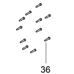 Винт (12шт) для M18 ONEFPRT  MILWAUKEE