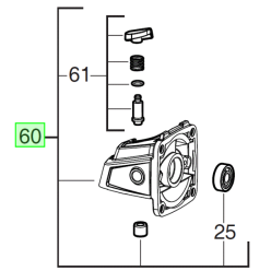 Корус редуктора в комлекте для M18FSAG125XB