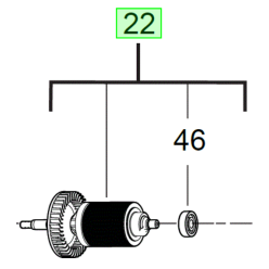 Якорь в комплекте для M18FHSAG MILWAUKEE