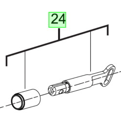 Шток в комплекте с втулкой для M12CHZ MILWAUKEE