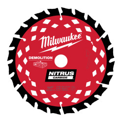 Диск пильный по дереву с гвоздями Nitrus MILWAUKEE, Ø165х20х1,6мм, 24 зуб.